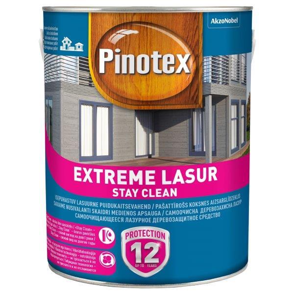 Medienos lazūra PINOTEX EXTREME LASUR, baltos sp., 3 l