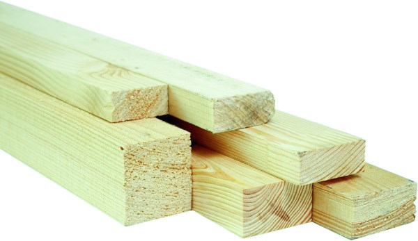 Tašas medinis 25x50mm džiovintas, impregnuotas