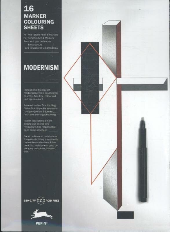 Modernism: Marker Colouring Book