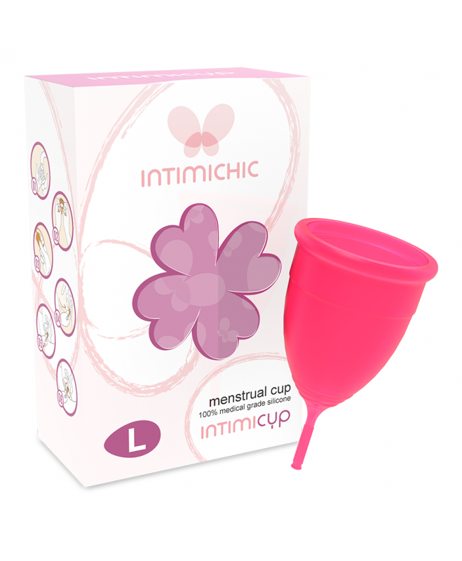 INTIMICHIC MENSTRUAL CUP MEDICAL GRADE SILICONE SIZE L