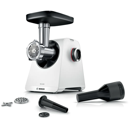 Mėsmalė Bosch Meat Mincer  MFWS420W  White  500 W  Number of speeds 2  Throughput (kg/min) 2.5