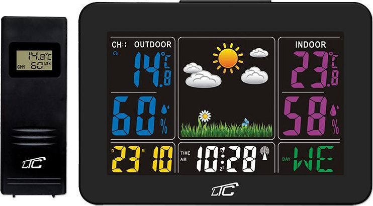 Weather station LTC Weather station LTC with colour display hygrometer - black