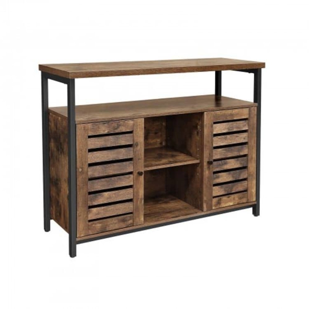 Pastatoma spintelė "rustic" su lentynomis ir 2 durelėmis