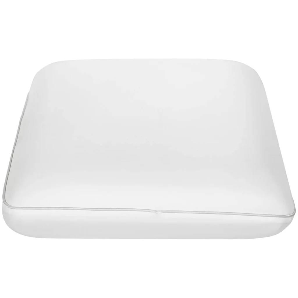 HOMCOM atminties putplašio pagalvė, galvos pagalvė, kaklo atramos pagalvė su nuimamu užvalkalu, ergonomiška 60 x 40 cm, kreminės spalvos