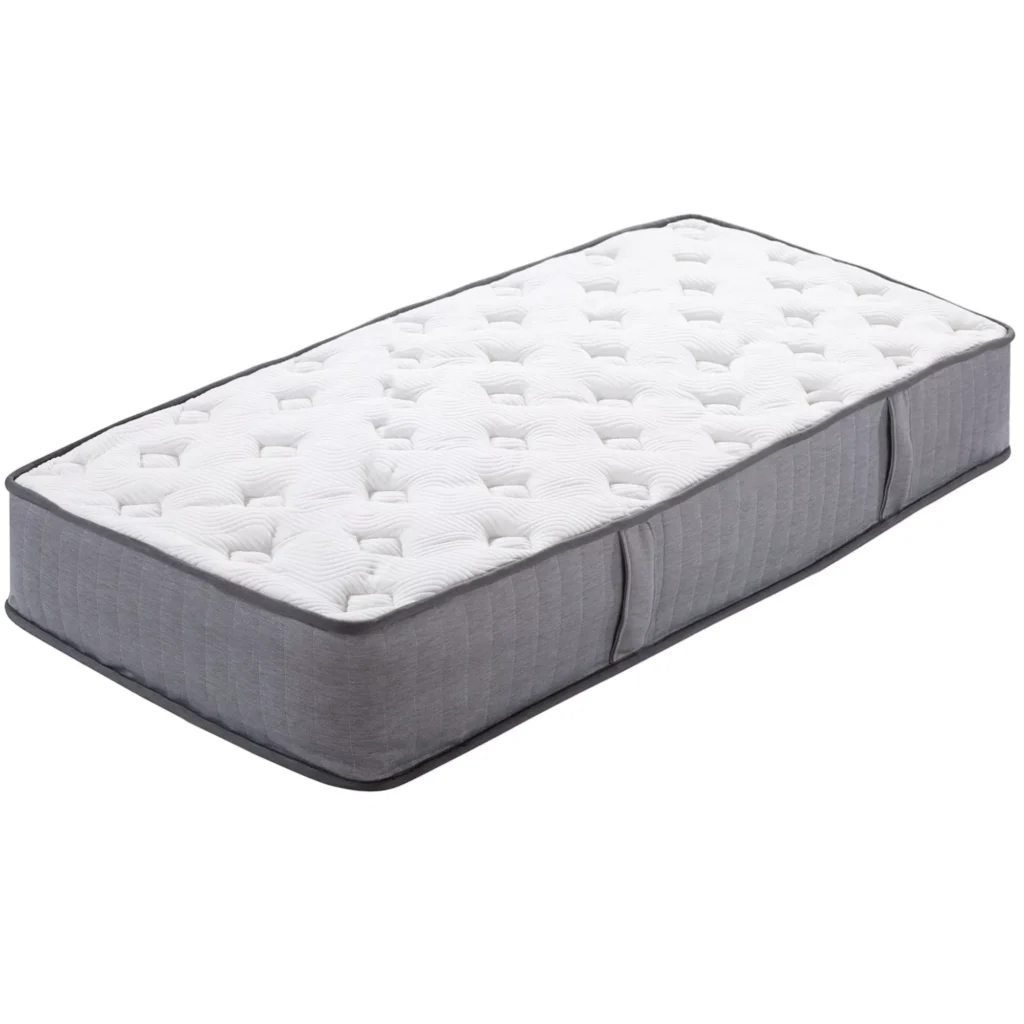 HOMCOM Čiužinys 90x200 cm 25,8 cm Aukštis 7-Zonų Ergonominis su Nuimamu Skalbiu Užvalkalu