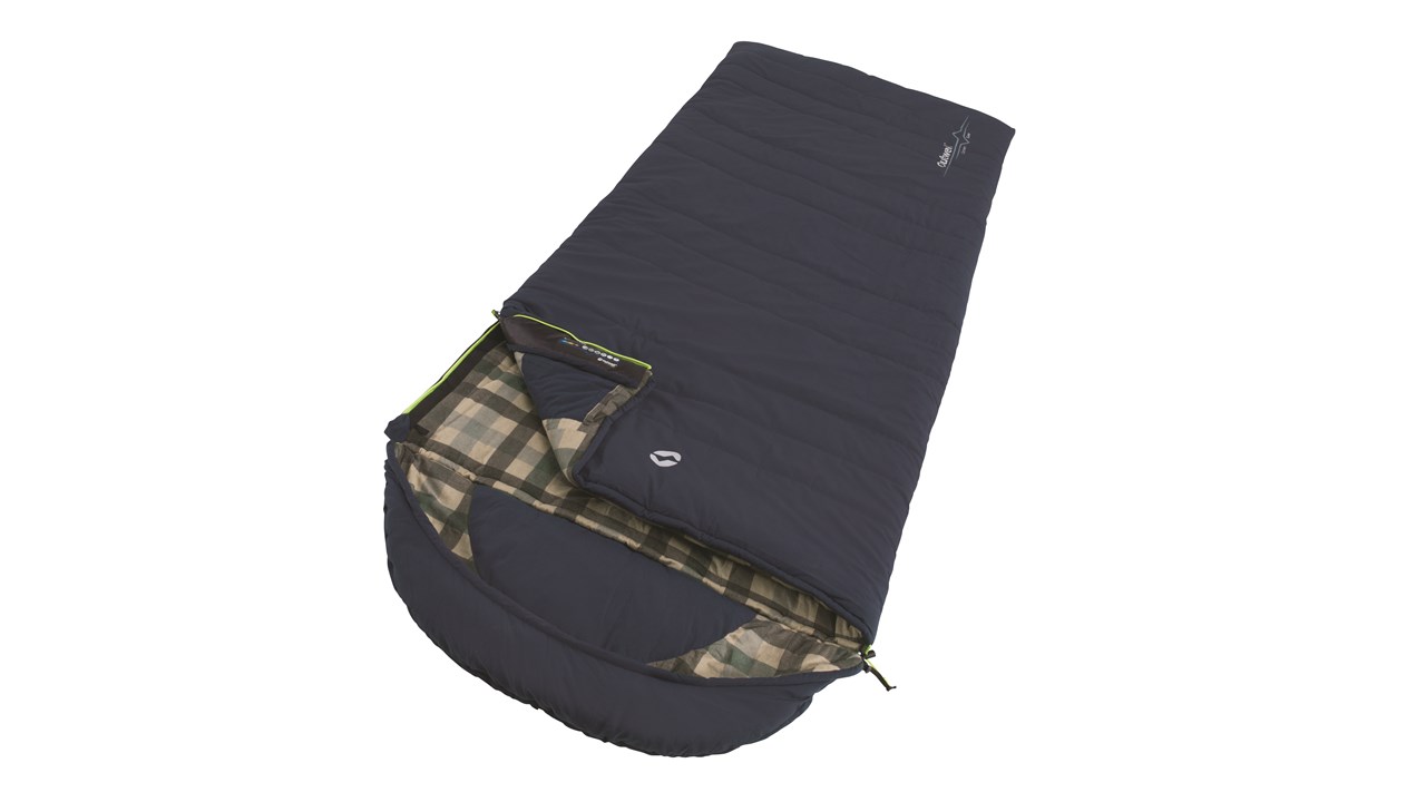 Miegmaišis Outwell Camper Lux "L", Sleeping Bag, 235x90 cm, 2 way open - auto lock, L-shape, Deep Blue