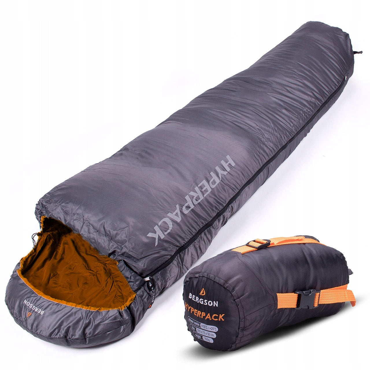 Miegmaišis Bergson Hyperpack 2.0 75 cm x 210 cm