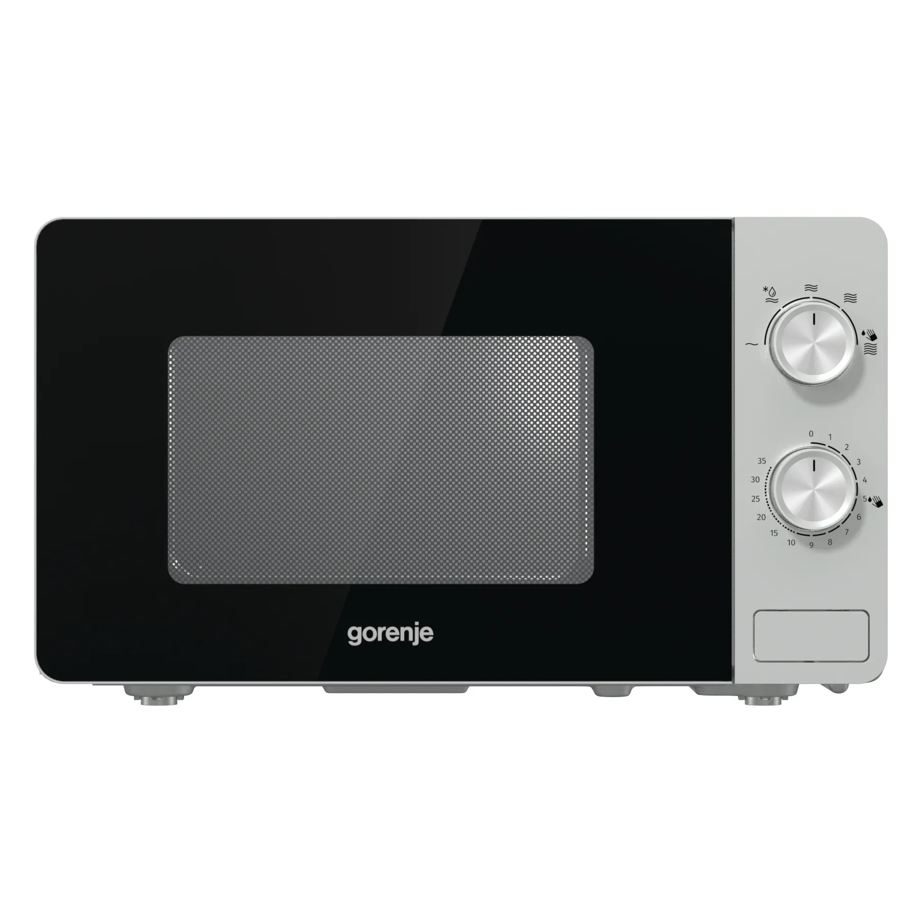 Mikrobangų krosnelė Gorenje Microwave Oven MO20E1S Free standing, 20 L, 800 W, Silver