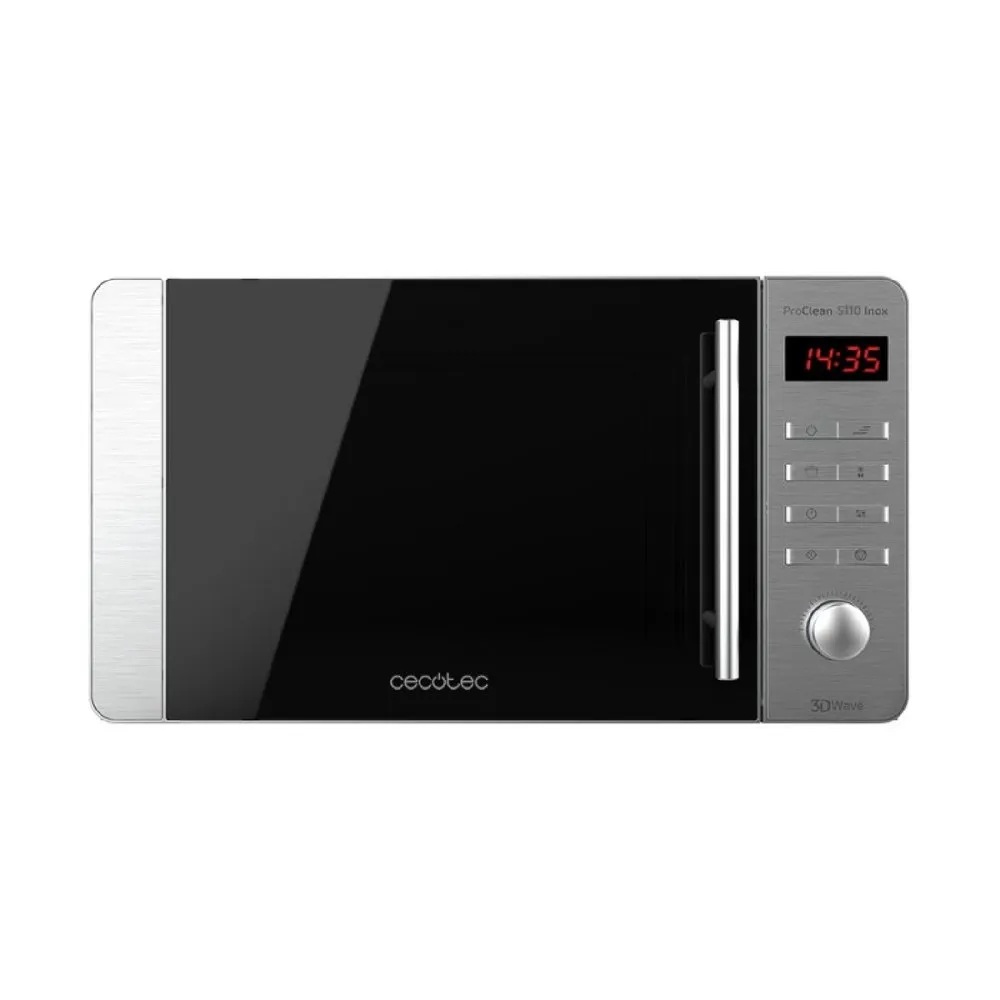 Mikrobangų krosnelė Cecotec ProClean 5110 Inox, laisvai pastatoma, 20 L, 700 W, grilis, nerūdijančio plieno.