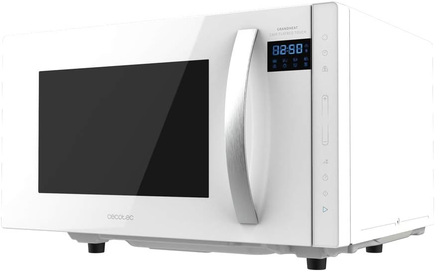 Mikrobangų krosnelė Cecotec GrandHeat 2300 Flatbed Touch, laisvai pastatoma, 23 L, 800 W, balta