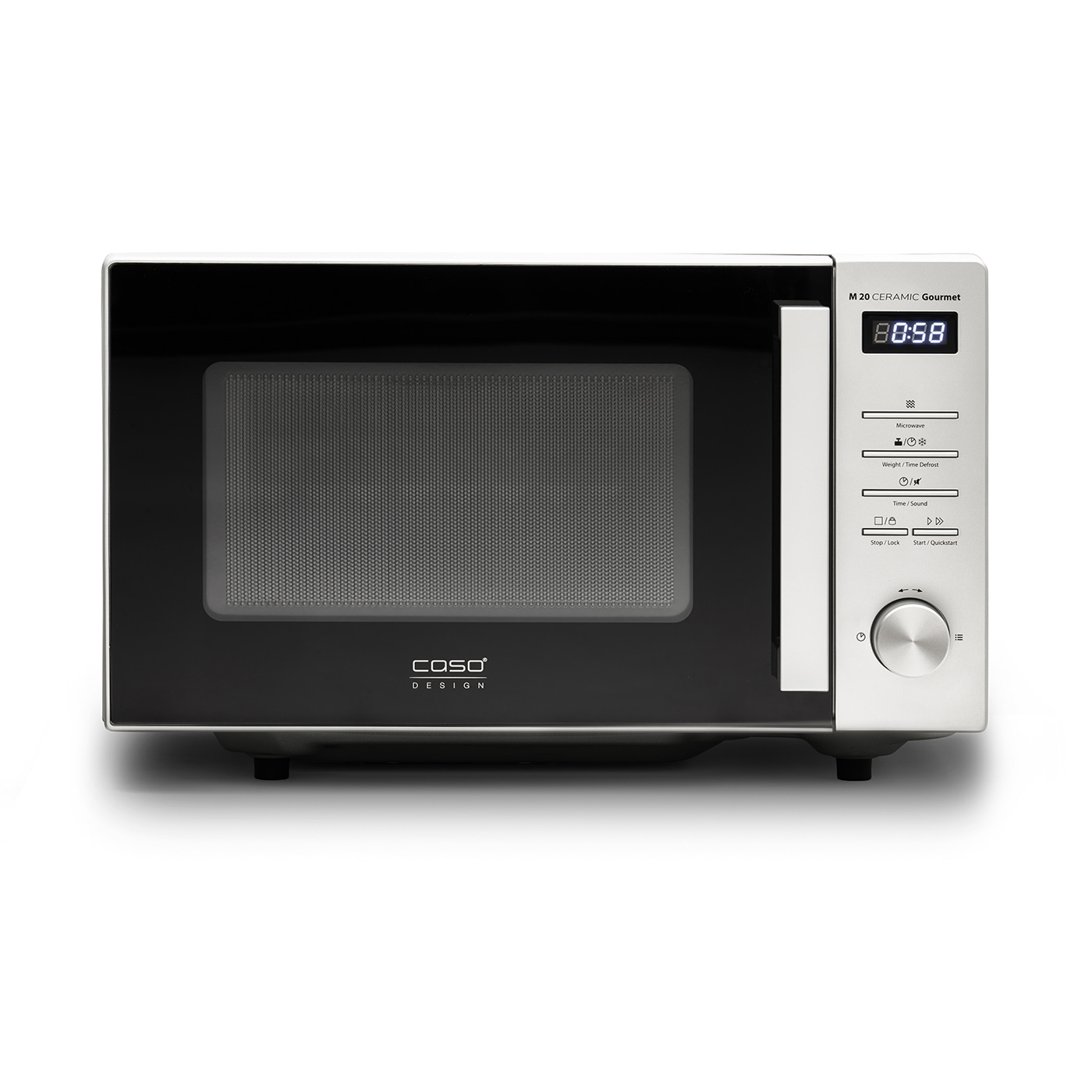 Mikrobangų krosnelė Caso M 20 Ceramic Gourmet Microwave Oven Free standing 700 W Silver