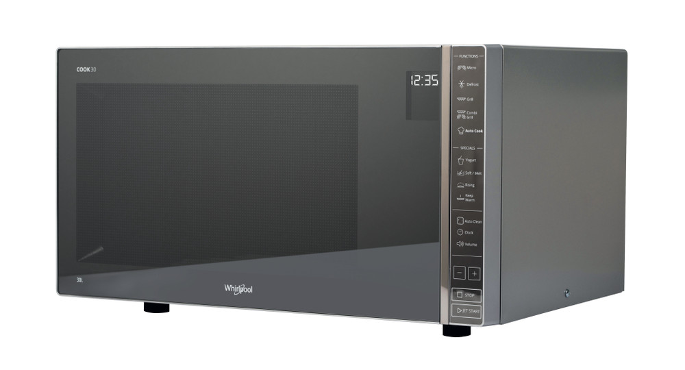 Mikrobangų krosnelė Whirlpool MWP 303 M, laisvai pastatoma, 30 L, 900 W, konvekcija, grilis, juoda