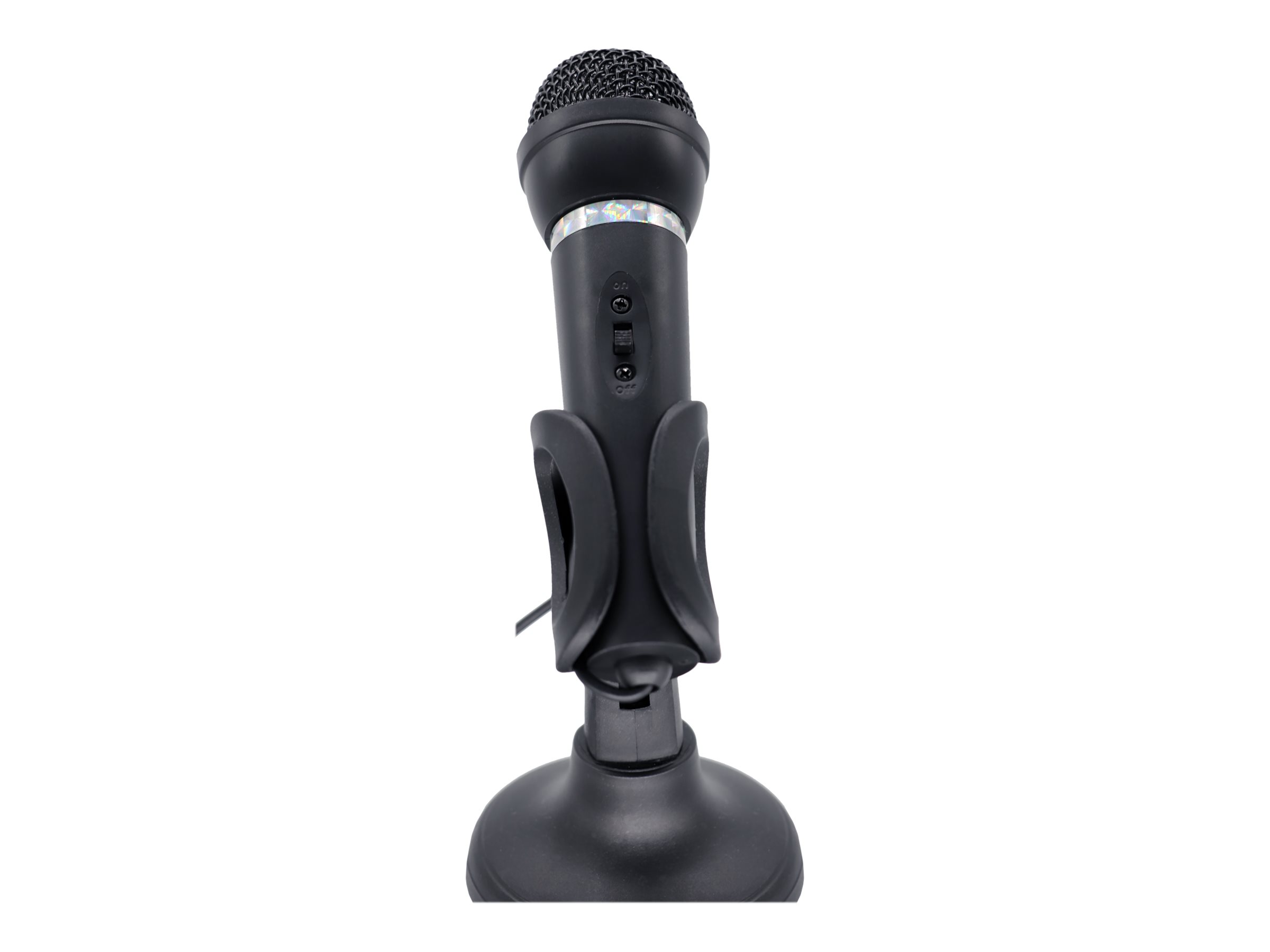 Gembird | Condenser Microphone with Desk-stand | MIC-D-04 | 3.5 mm jack | Black