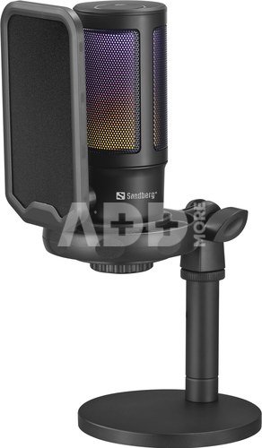 Sandberg 126-39 Streamer USB Microphone RGB