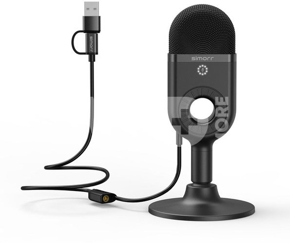 SmallRig 3491 Simorr Wave U1 USB Condenser Microphone(Black)