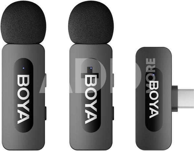 Boya BY-V20 2.0 Ultra compact 2.4GHz wireless microphone for Type-C devices - 2TX+1RX