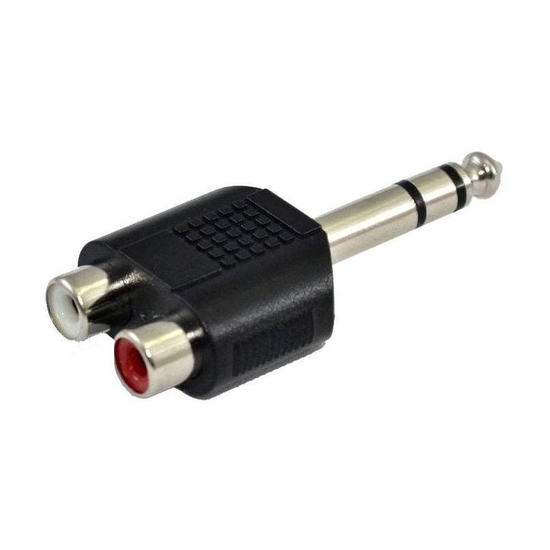 SSQ HA7 - Adapteris, 2 x  RCA jungtis - 6,3 mm stereofoninis lizdas