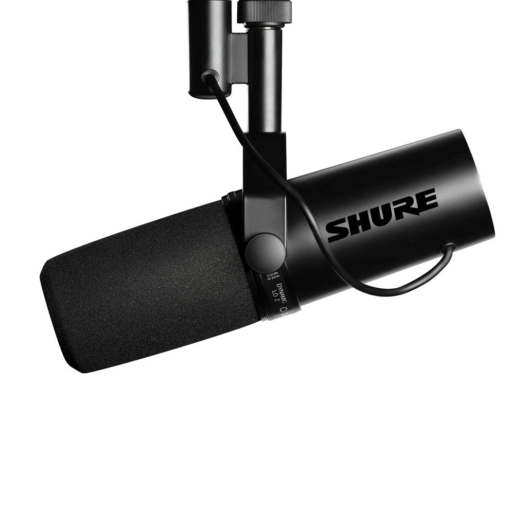 Shure SM7dB - dinaminis vokalinis mikrofonas su įmontuotu stiprintuvu