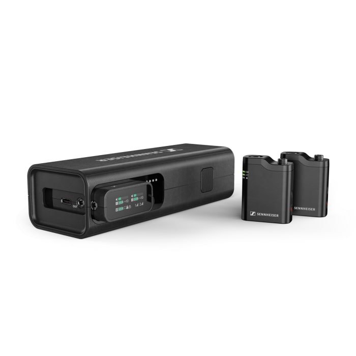 Sennheiser PROFILE WIRELESS 2-CHANNEL SET - 2-kanałowy odbiornik 2,4 GHz, 2 mikrofony na klipsie