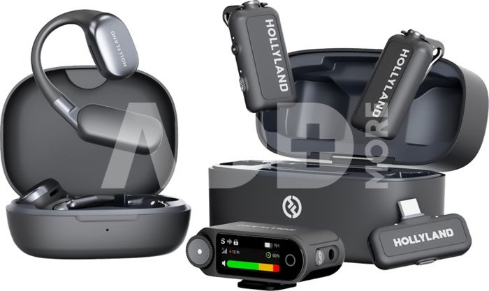 Hollyland LARK MAX 2 Ultimate Combo with OWS Monitor Earphone + Camera RX + USB-C RX