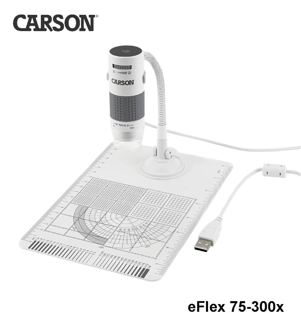 Carson eFlex 75-300x USB skaitmeninis mikroskopas BLT išsiuntimas 1-3 d.