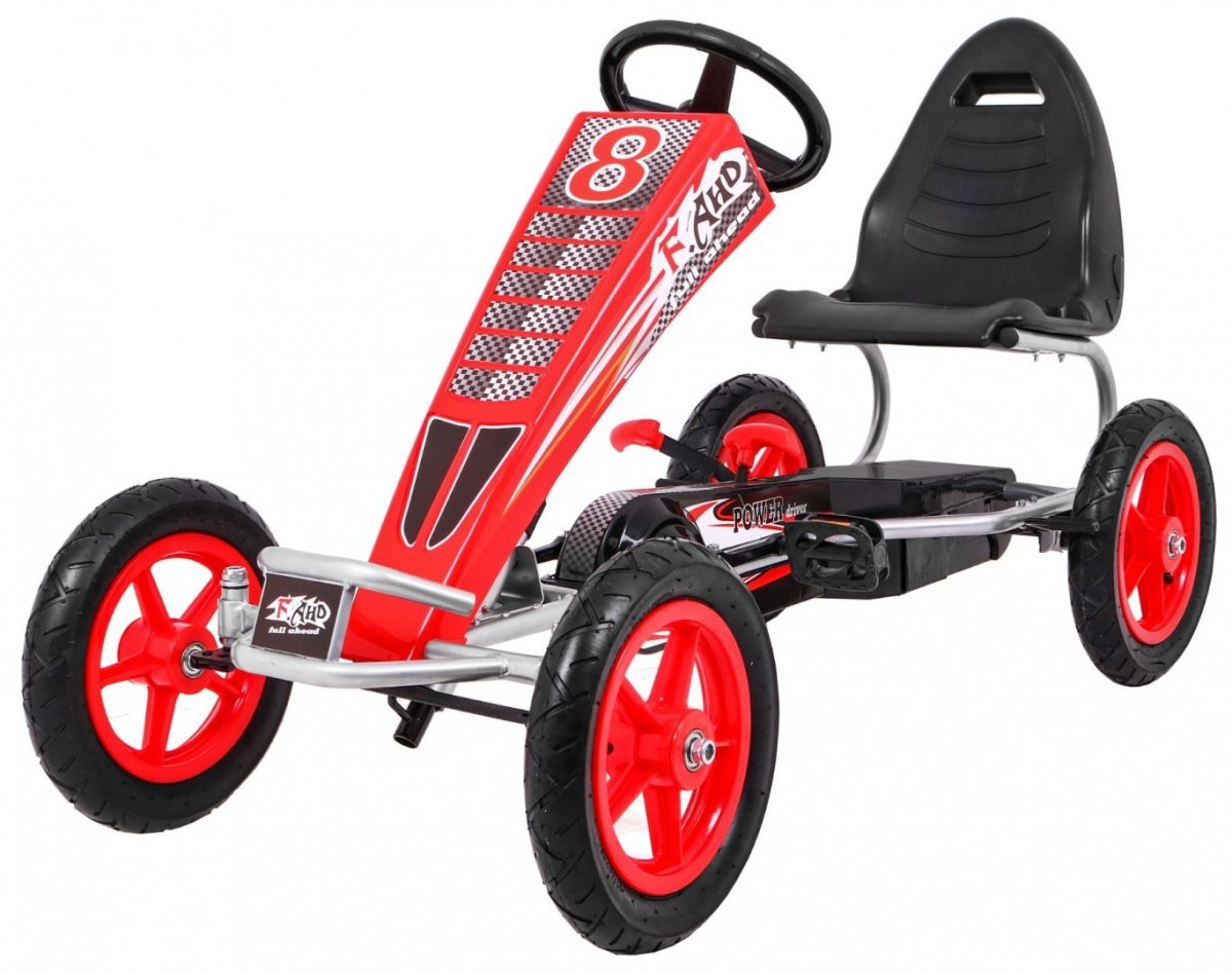 Minamas kartingas Full Ahead AIR, raudonas