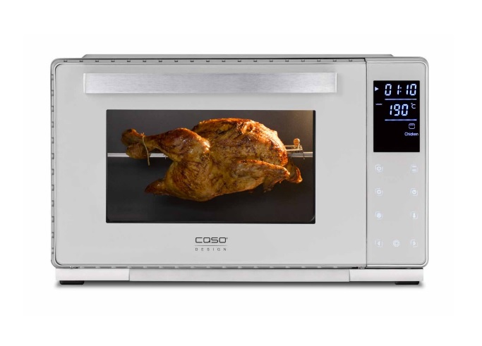 Mini orkaitė Caso Compact oven Bake & Style 26 Touch 26 L, Electric, Easy Clean, Sensor touch, Height 30 cm, Width 48 cm, Silver