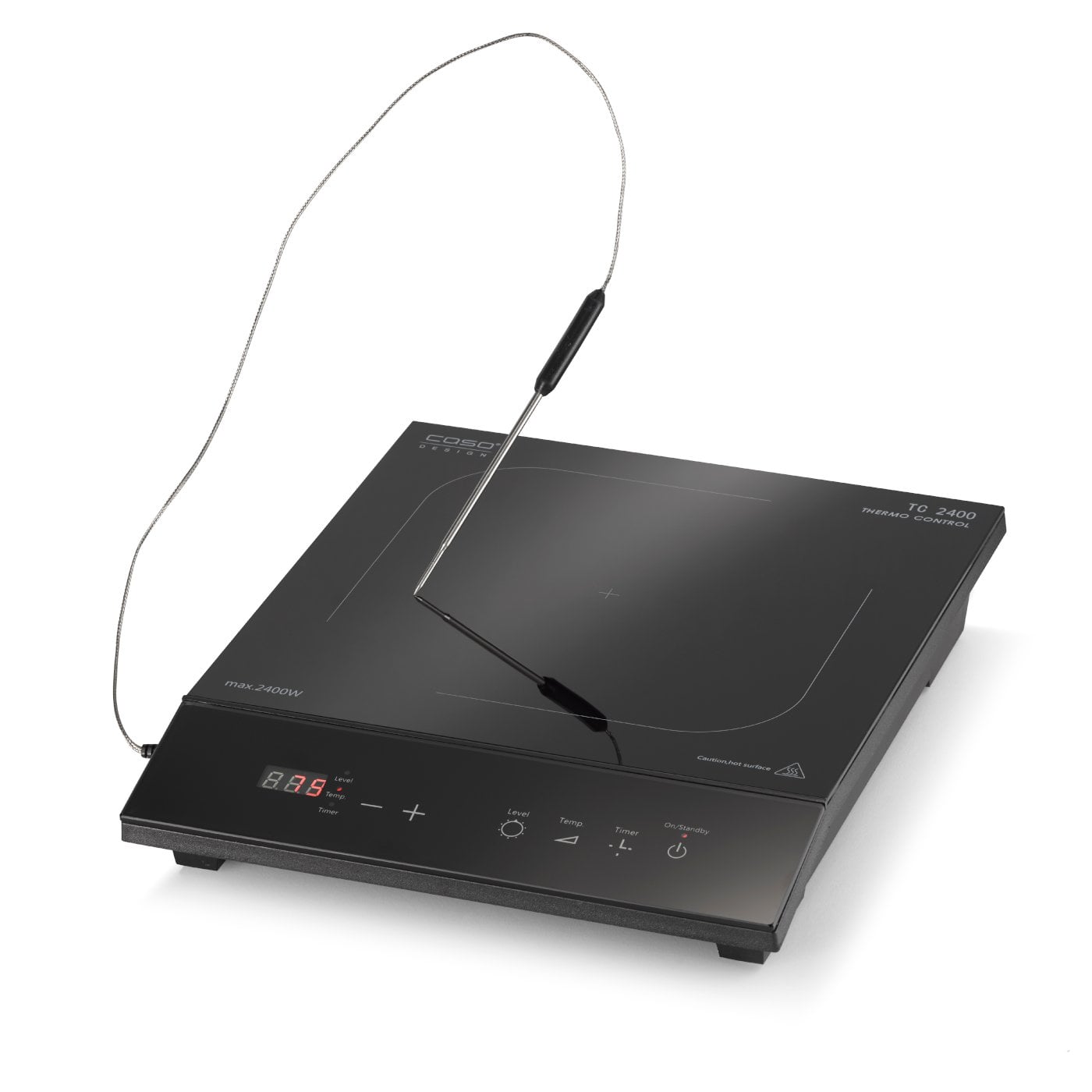 Indukcinė mini viryklė Caso TC 2400 ThermoControl, su termometru