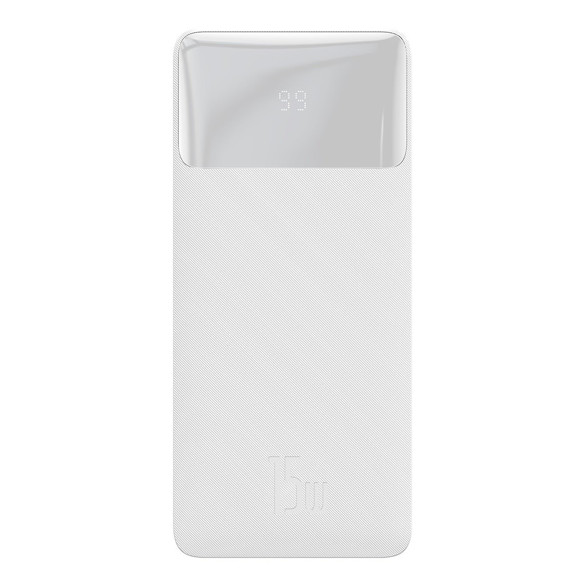 Išorinė baterija Power Bank Baseus Bipow 15W 20000mAh + MicroUSB 0.25m balta PPBD050102