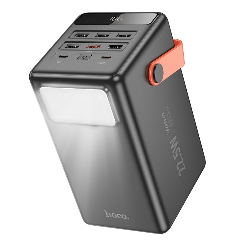 Išorinė baterija Power Bank Hoco J142 22.5W+PD20W 100000mAh juoda