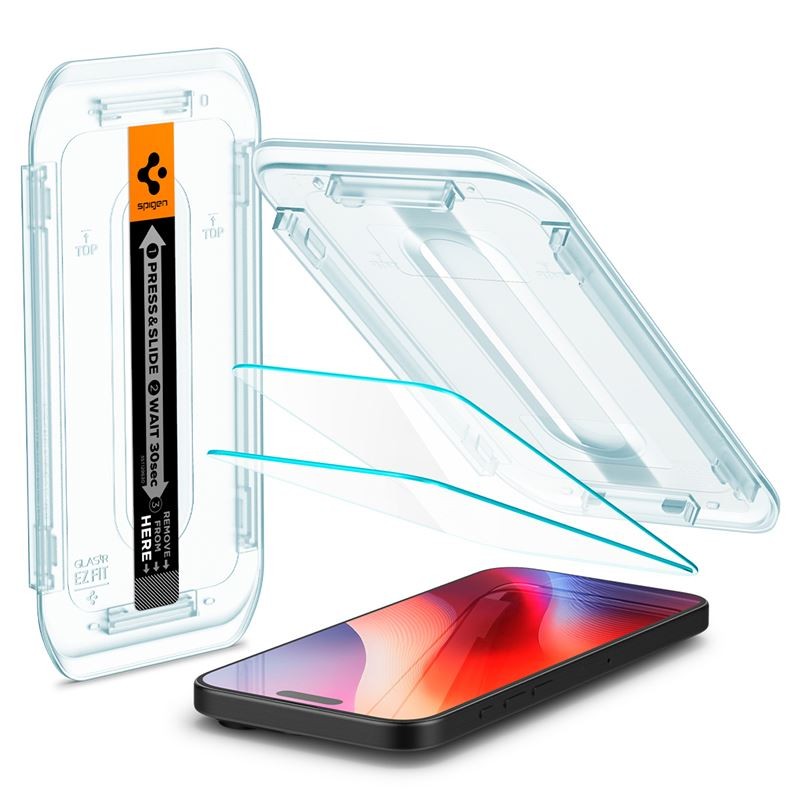 Apsauginis stiklas Spigen Glass tR EZ Fit 2 Pack, transparency - iPhone 16 Pro Max