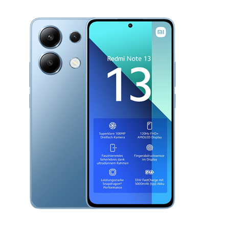 Mobilusis telefonas XIAOMI Redmi Note 13 6+128GB Ice Blue