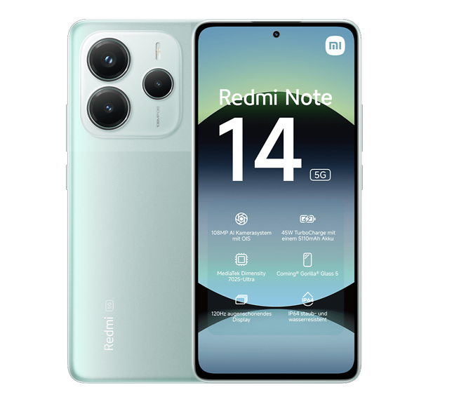 Redmi Note 14 5G išmanusis telefonas 8+256 GB