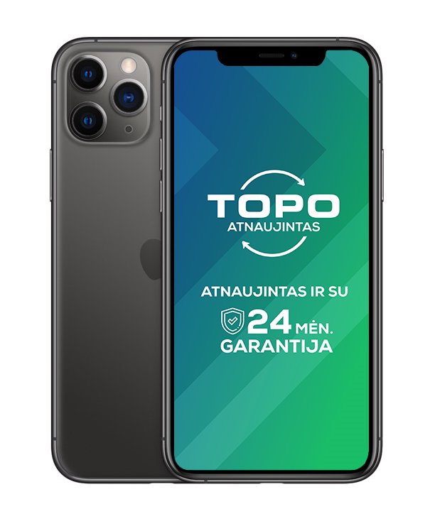 Mobilusis telefonas APPLE iPhone 11 Pro 64GB Space Grey, Atnaujintas, B lygis