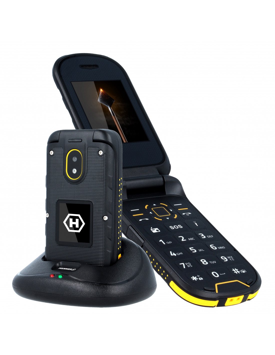 Mobilusis telefonas MYPHONE Hammer Bow Dual Sim Black/Yellow