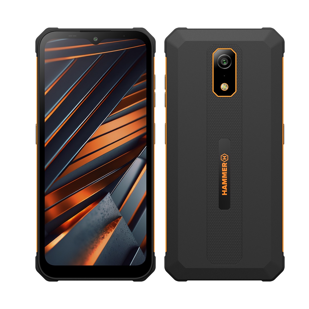 Mobilusis telefonas Hammer Iron Va 6.56" Oranžinė-juoda, 64 GB