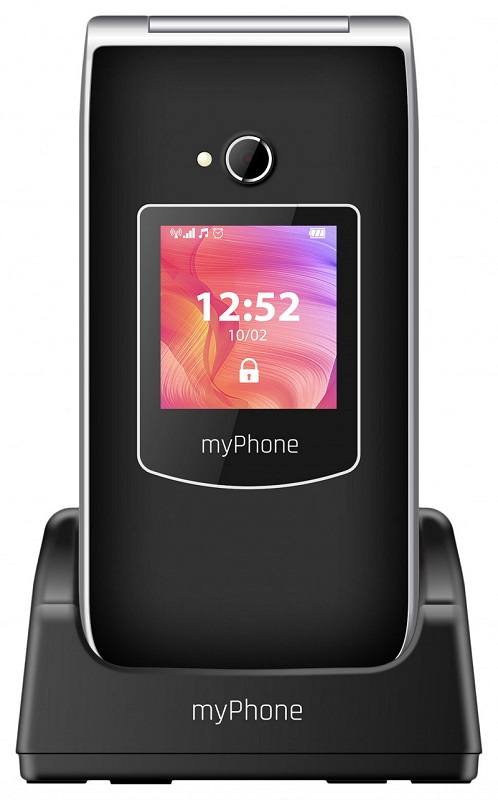 Mobilusis telefonas myPhone Rumba 2 Juodas 2.4 colių TFT 32 MB 32 MB Viena SIM Pagrindinė kamera 0.3 MP 800 mAh