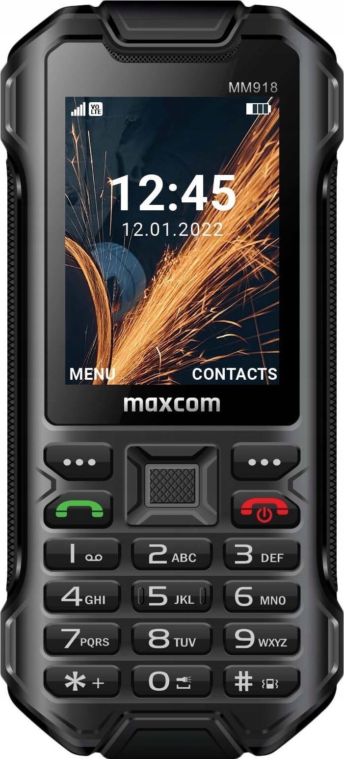 Mobile phone Maxcom MM918 4G Dual SIM Black