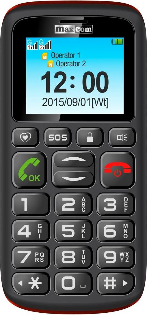 Mobile phone Maxcom MM428 Dual SIM Black