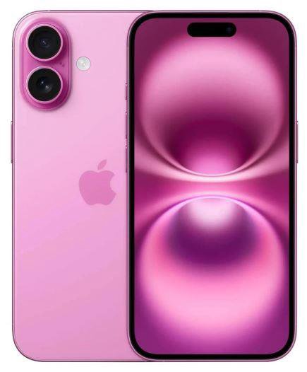 Apple iPhone 16 Plus 17 cm (6.7") Dviguba SIM jungtis iOS 18 5G C tipo USB 128 GB Rožinė