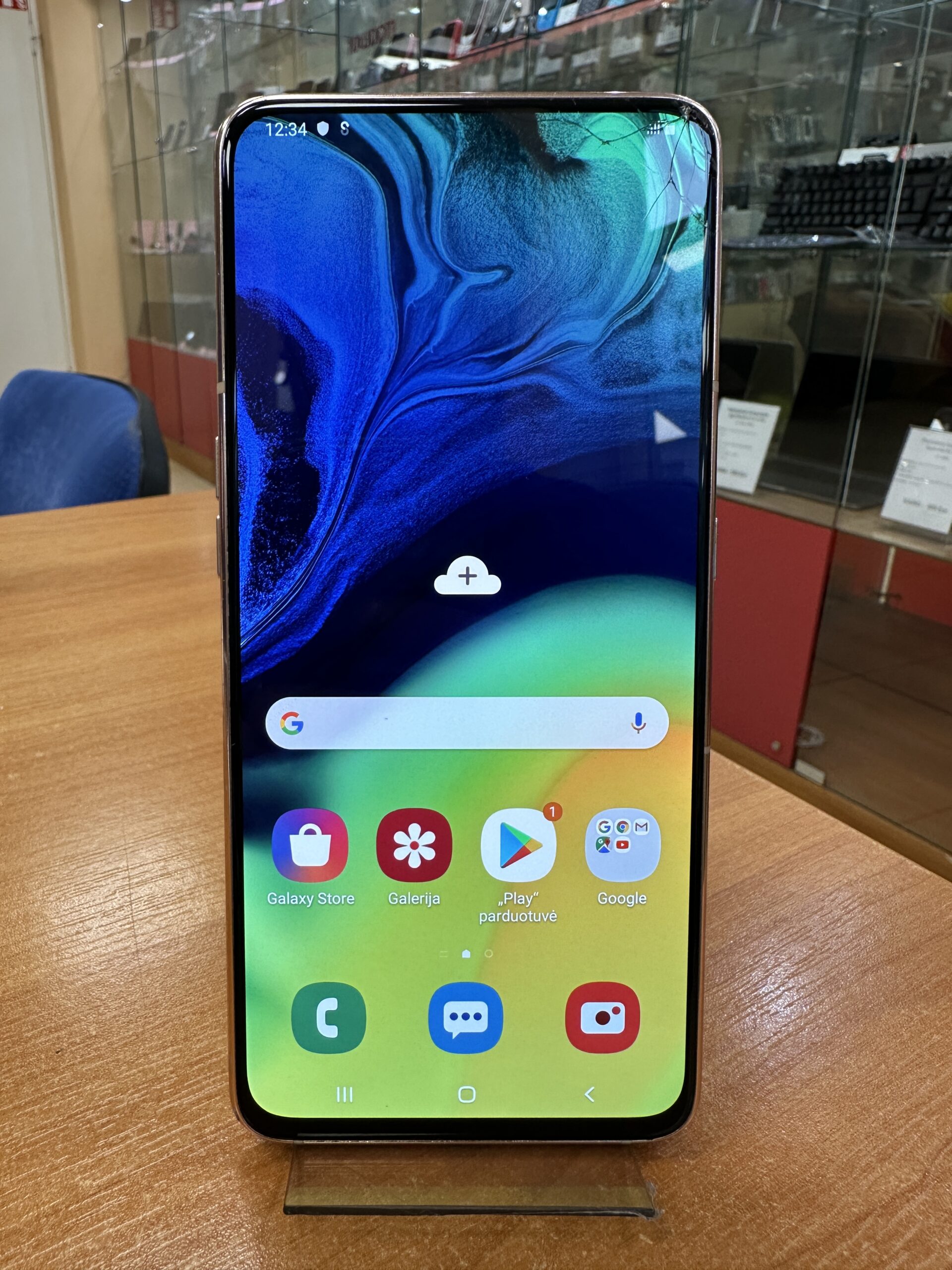 Samsung Galaxy A80 128 GB (Naudotas, skilęs, be garantijos)