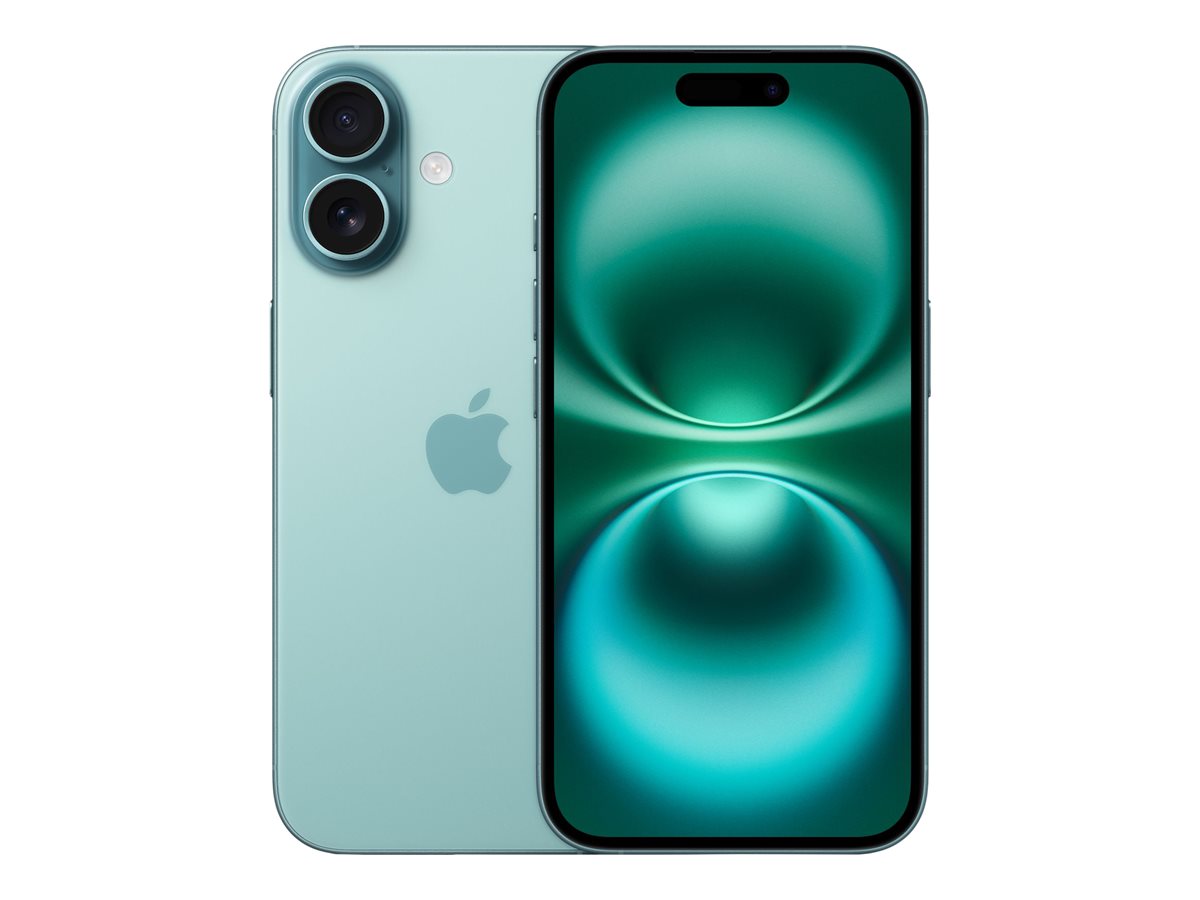 Apple iPhone 16 | Teal | 6.1 " | Super Retina XDR | 2556 x 1179 pixels | A18 | Internal RAM 8 GB | 512 GB | Dual SIM | 4G | 5G | Main camera resolution 48+12 MP | Secondary camera resolution 12 MP | iOS | 18