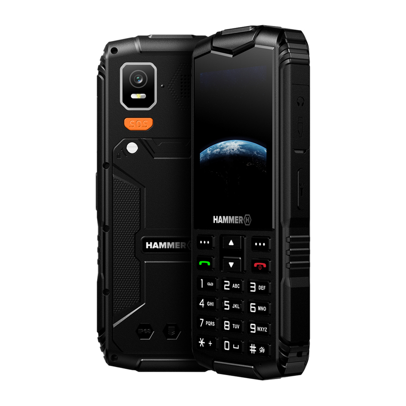 HAMMER Horizon LTE (Black) Dual SIM 2.8" IPS TFT 240x320/128MB/64MB RAM/microSDXC/LTE | Hammer