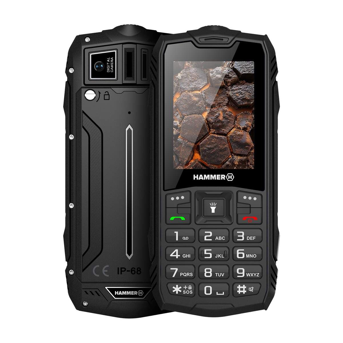 HAMMER ROCK LTE (Black) Dual SIM 2.4" IPS 240x320/128MB/48MB RAM/microSD/LTE | Hammer