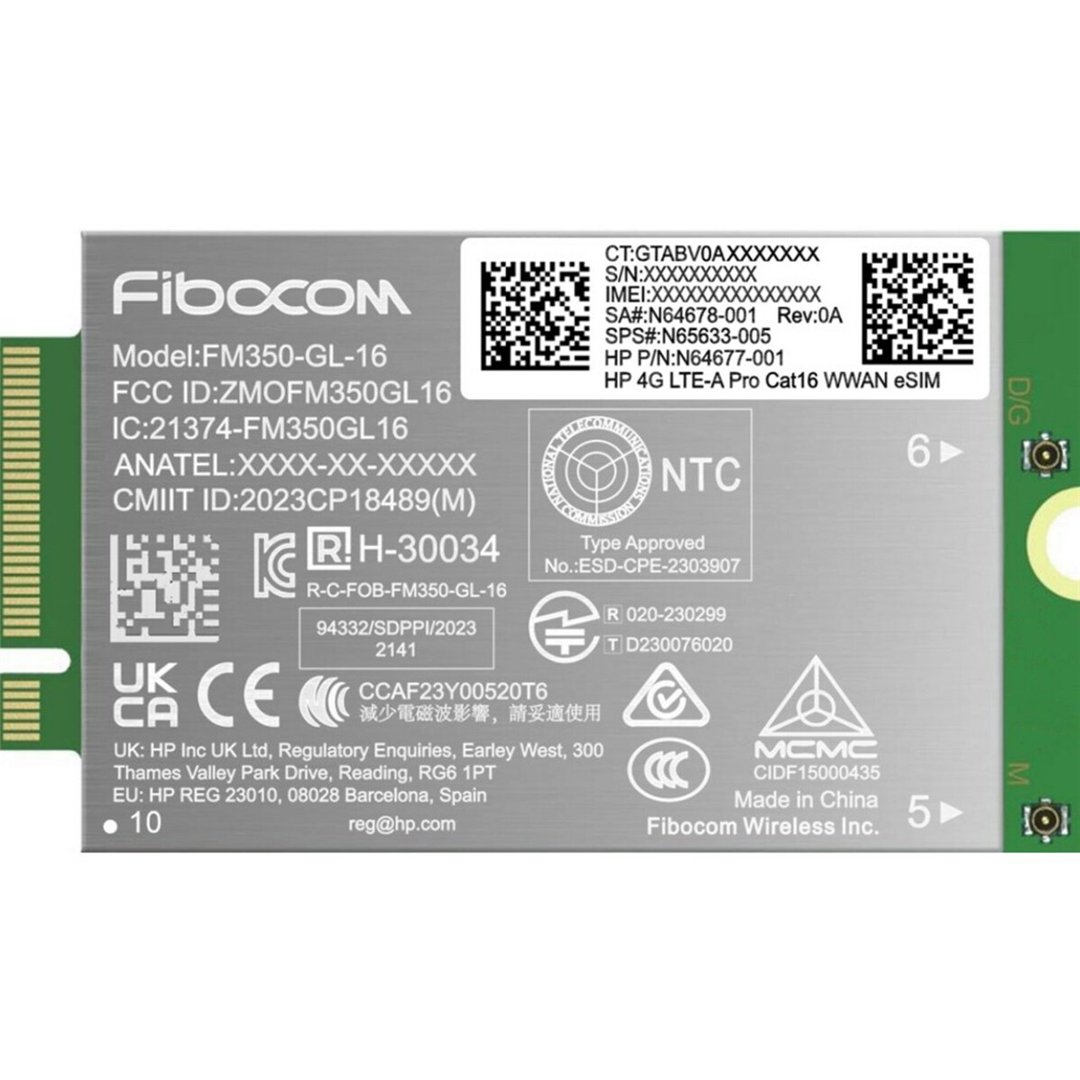 HP 4G LTE Modem m.2 WWAN Cat 16 L860-GL-16 Mobile Broadband Cellular (compatible with WWAN