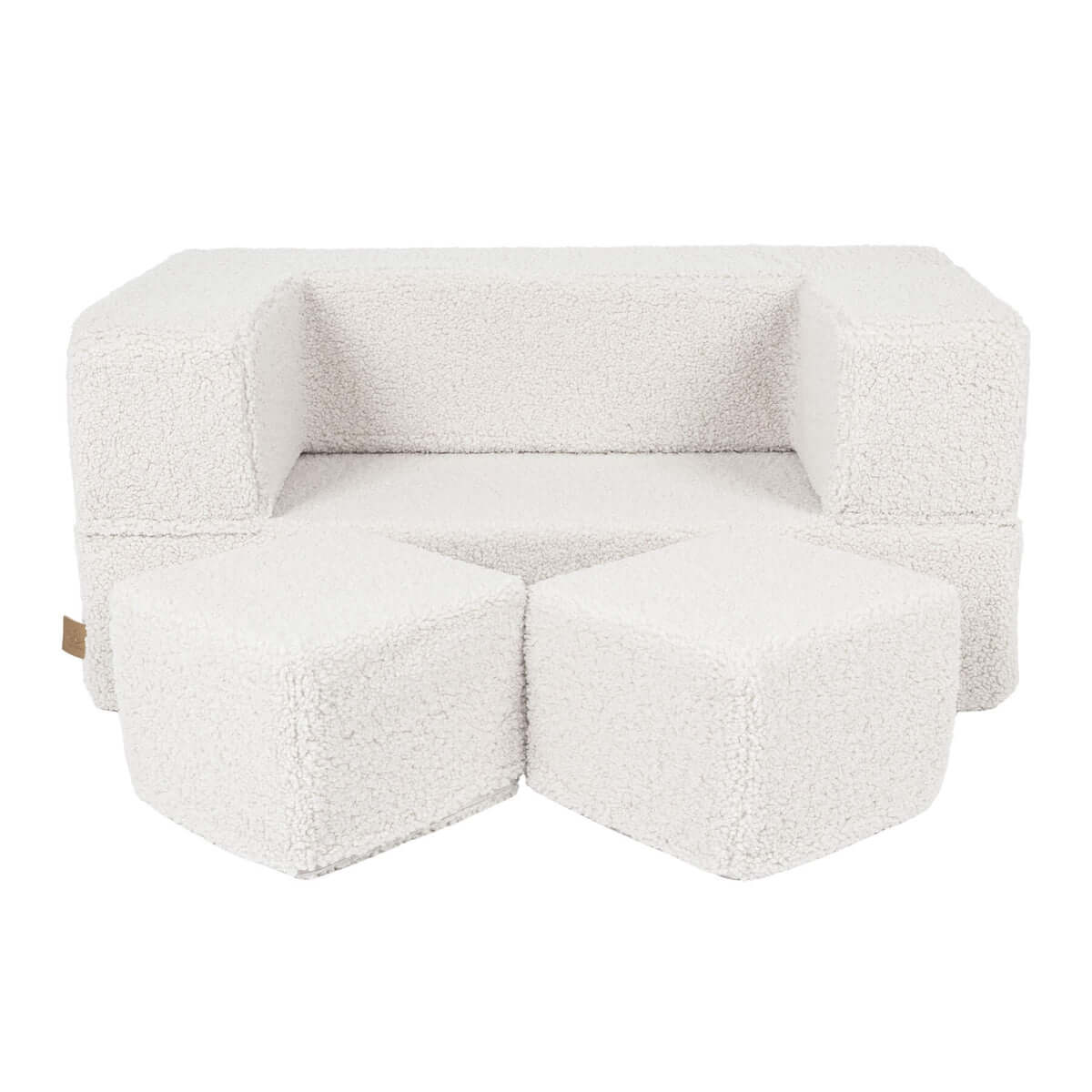 Vaikiška Minkšta Modulinė Sofa-Lova Teddy Bear Cube, 4 Spalvos