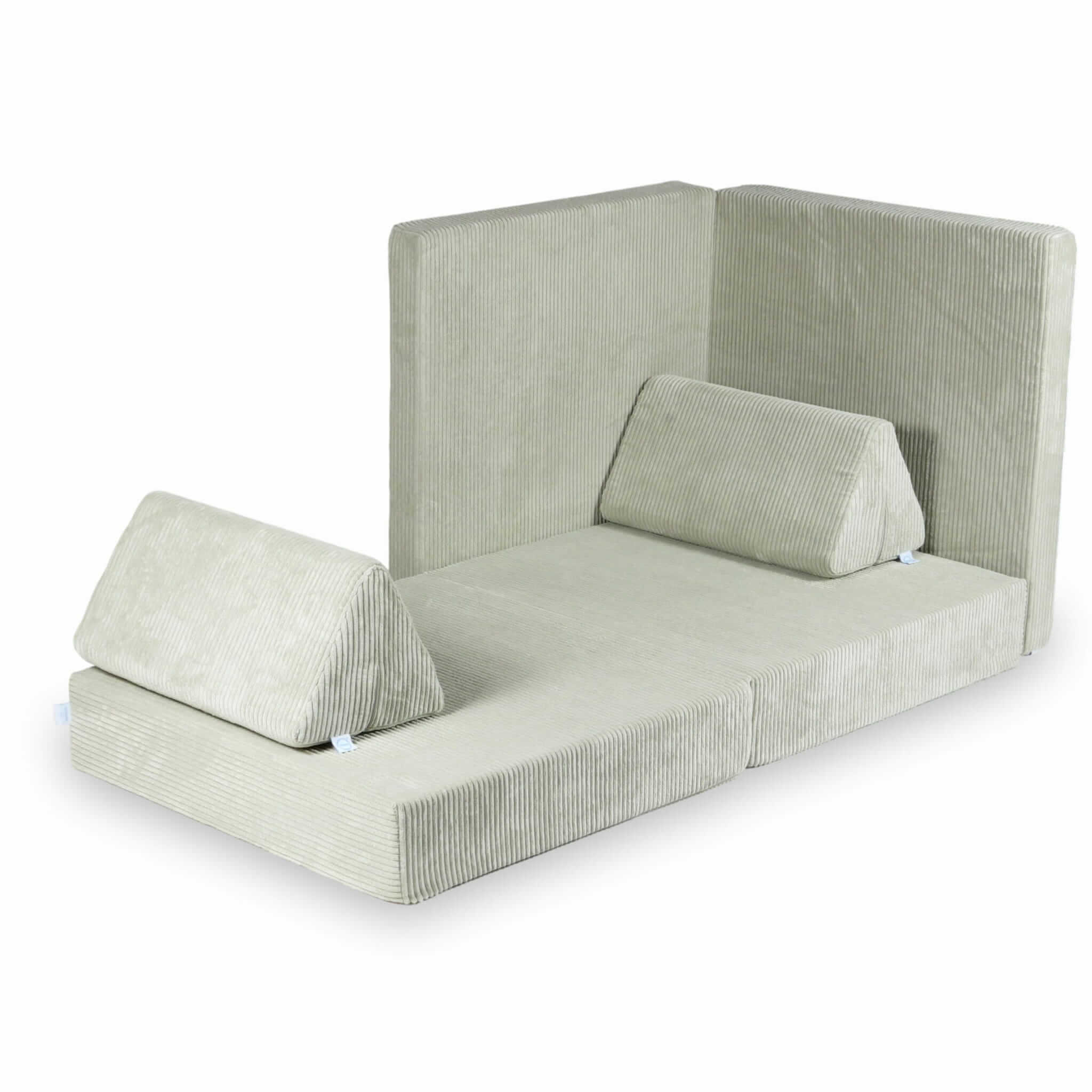 Montessori Minkšta Žaidimų Aikštelė Modulinė Sofa Pilka Spalva Velvetas  7003