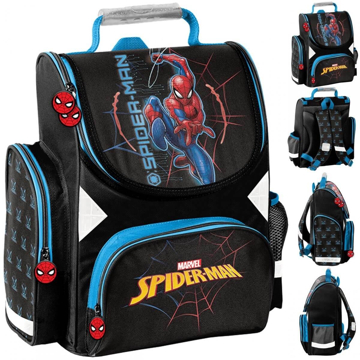 Ergonomiška Kuprinė Pirmokui Pradinukui Spiderman Marvel 36 cm IP1037