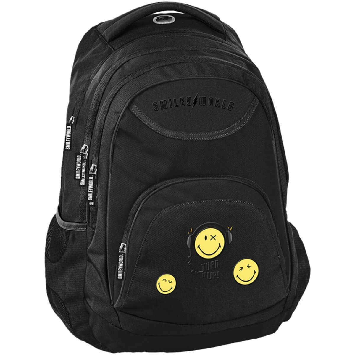Didelė Tvirta Mokyklinė Kuprinė Paaugliui Paso BeUniq Smiley 41 cm IP1082