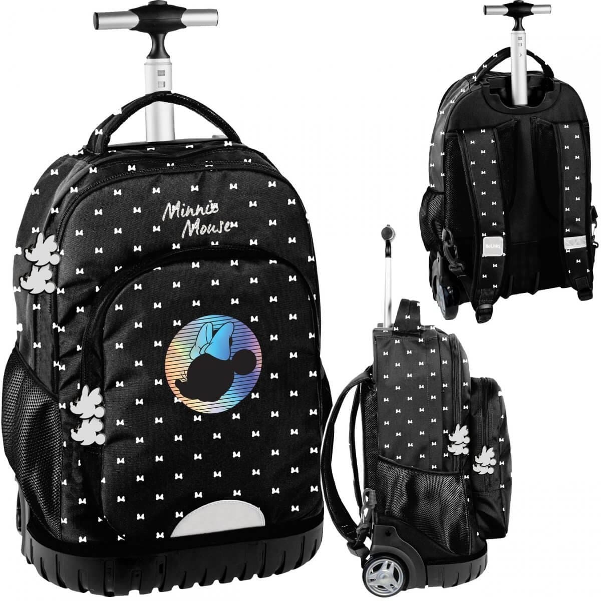 Mokyklinė Kuprinė Paaugliui Su Ratukais Minnie "BeUniq" 48 cm IP1049